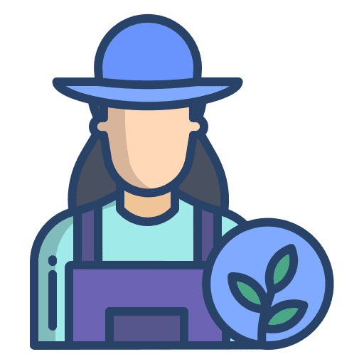 Farmer woman avatar profile icon