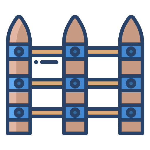 Fences farming and gardening fences safety icon Fences farming and gardening fences safety icon