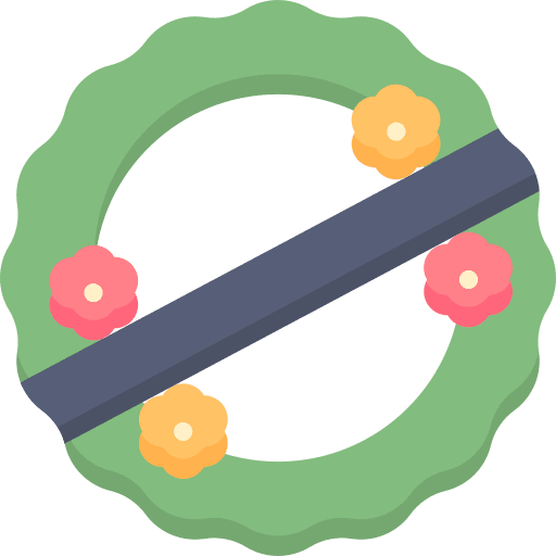 Wreath adornment tribute decoration icon Wreath adornment tribute decoration icon