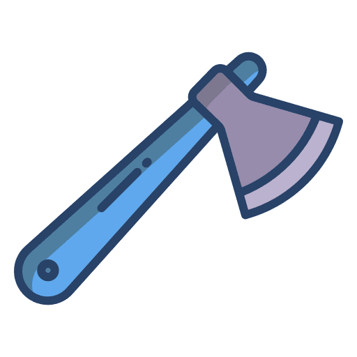 Axe construction and tools farming and gardening weapon icon Axe construction and tools farming and gardening weapon icon