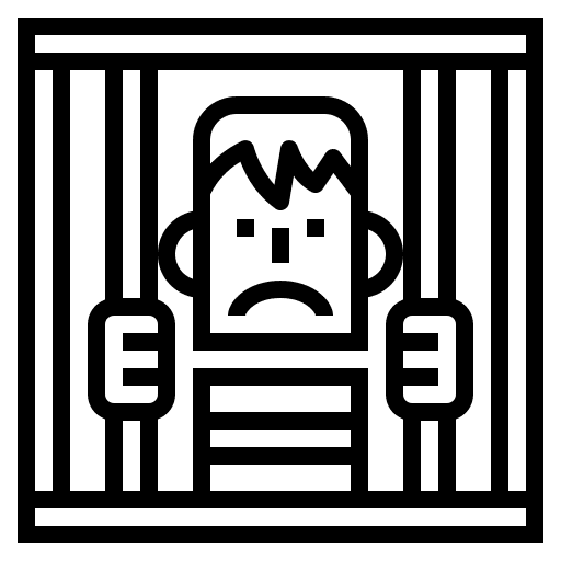 Prisoner criminal thief people icon