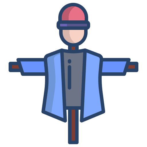 Scarecrow rural scarecrow plantation icon Scarecrow rural scarecrow plantation icon