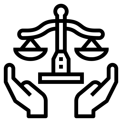 Justice miscellaneous protection balance icon