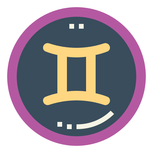 Gemini astrology esoteric zodiac icon