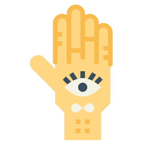 Horoscope eye hand horoscope icon