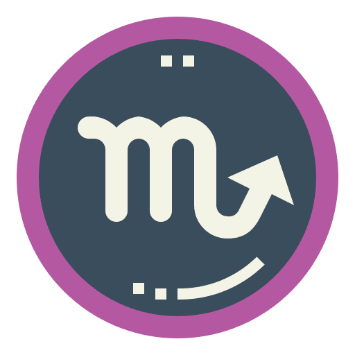 Scorpio constellation horoscope zodiac icon Scorpio constellation horoscope zodiac icon