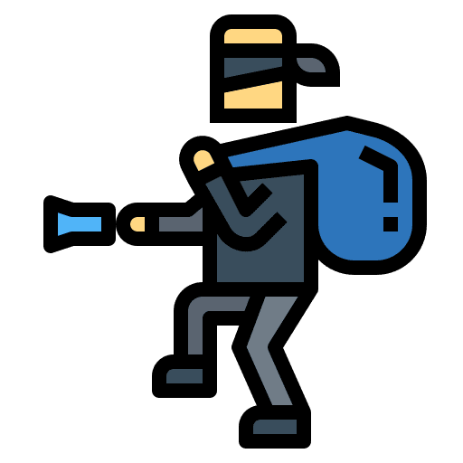 Burglar thief people burglar icon