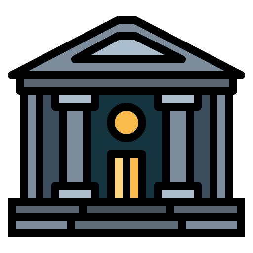 Court court courthouse building icon Court court courthouse building icon