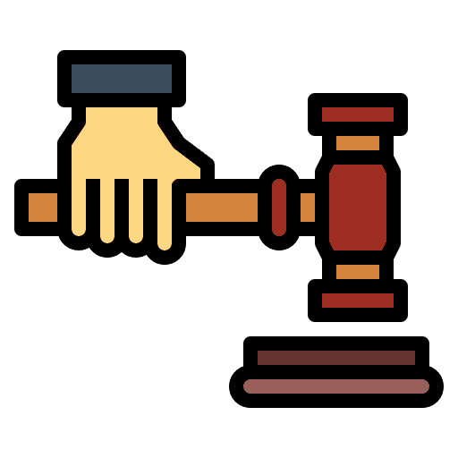 Gavel hammer miscellaneous law icon Gavel hammer miscellaneous law icon