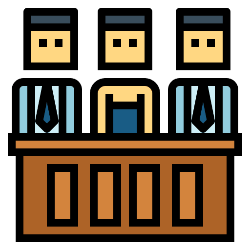 Jury law people justice icon Jury law people justice icon