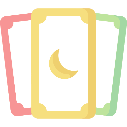 Tarot card esoteric magic entertainment icon