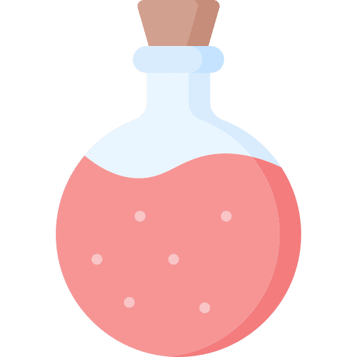 Potion flask chemistry magic icon