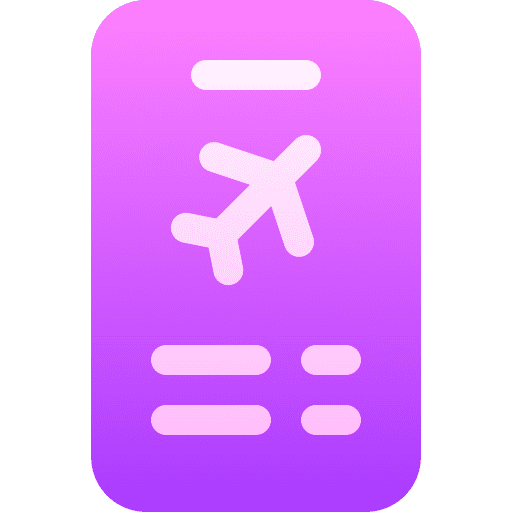 Checking checking check in ticket icon