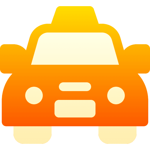Taxi taxi transport car icon