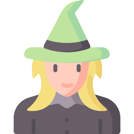 Witch caucasian blonde user icon Witch caucasian blonde user icon