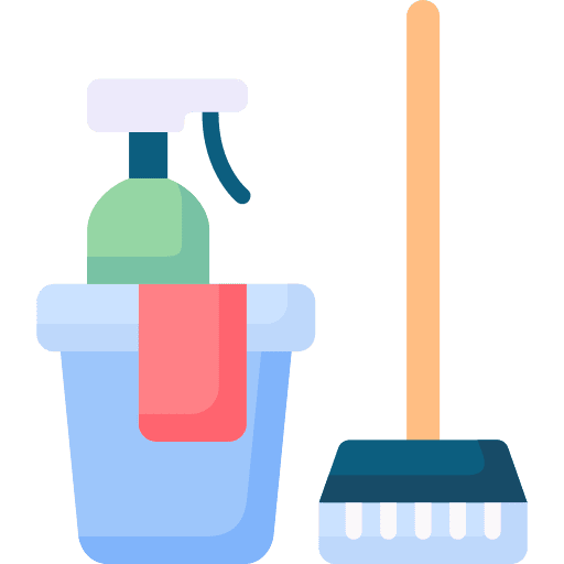 Cleaning tools cleaning furniture and household mop icon