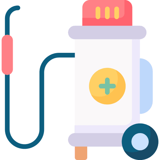 Disinfectant equipment healthcare and medical disinfectant icon