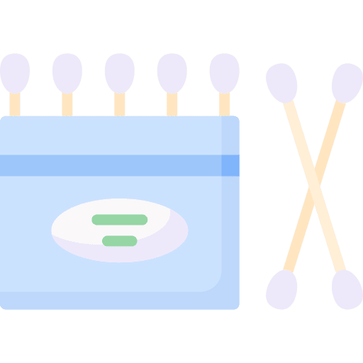 Cotton swab beauty grooming clean icon