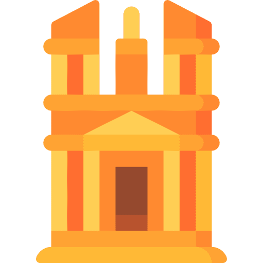 Petra architecture and city petra landmark icon Petra architecture and city petra landmark icon