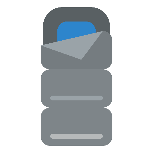 Sleeping bag vacations outdoor equipment icon Sleeping bag vacations outdoor equipment icon