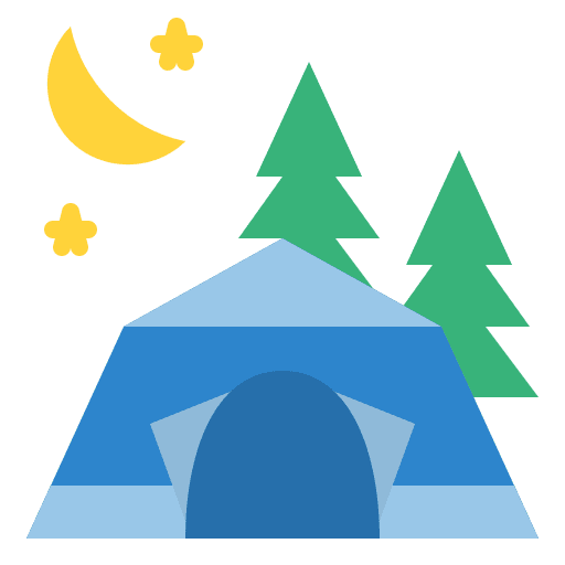 Camping tent sun camping icon Camping tent sun camping icon