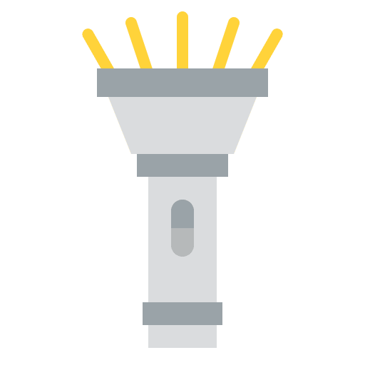 Flashlight torchlight activities adventure icon Flashlight torchlight activities adventure icon