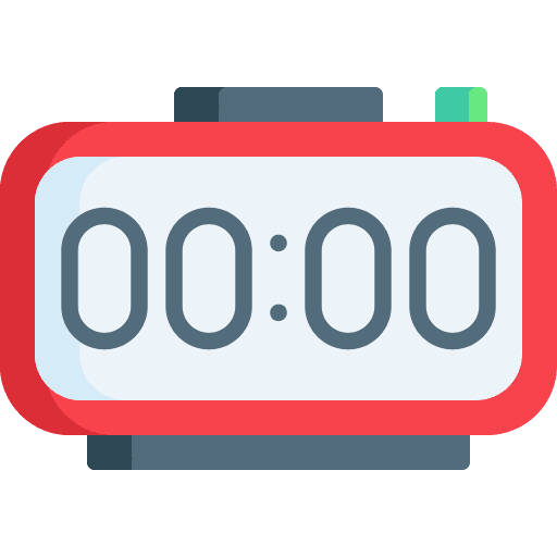 Alarm clock digital clock alarm clock watch icon