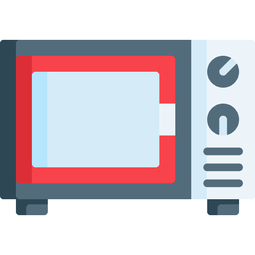 Microwave oven electrical food and restaurant cooking utensils icon