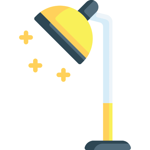 Table lamp light furniture and household electronics icon
