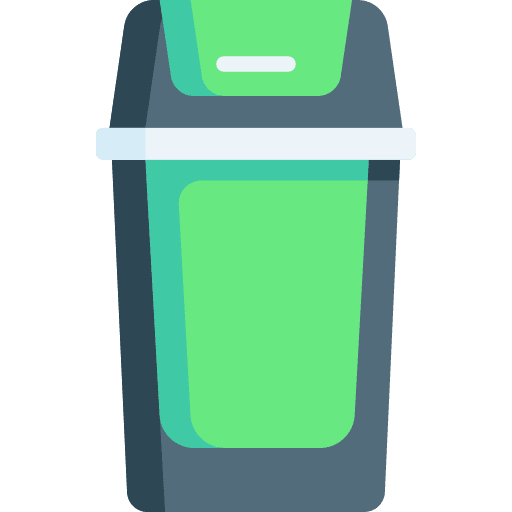 Trash can ecology and environment trash can garbage icon