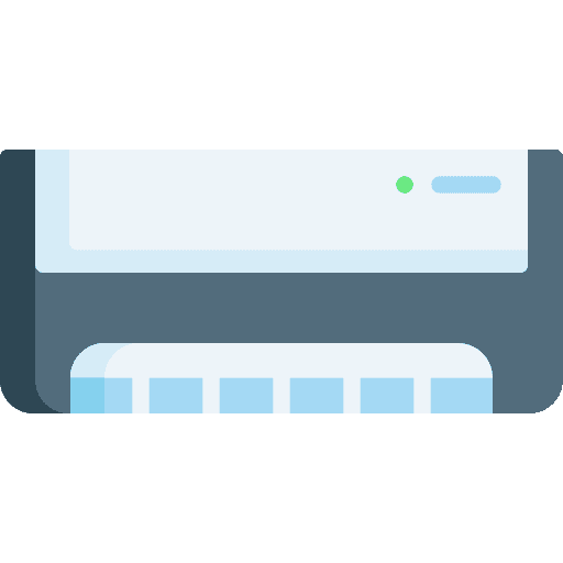 Air conditioner refreshing technology machine icon