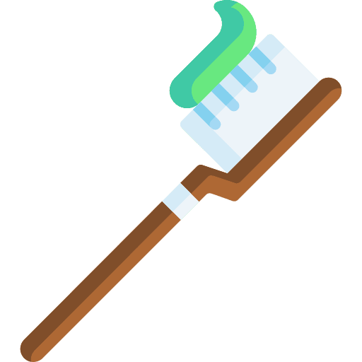 Brush teeth dental care healthcare and medical toothbrush icon