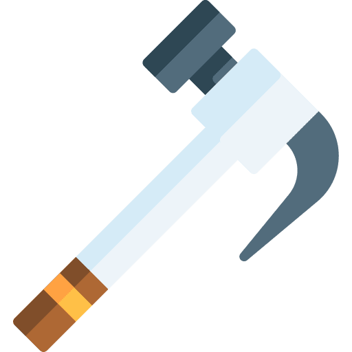 Hammer sledgehammer craft mace icon