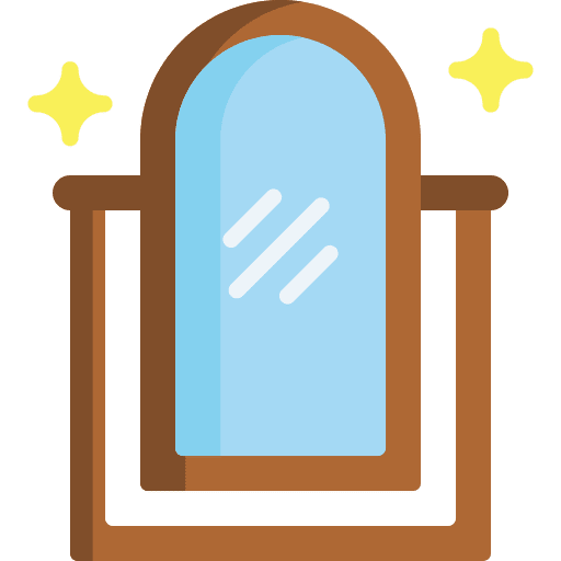 Mirror furniture and household self reflection beauty icon