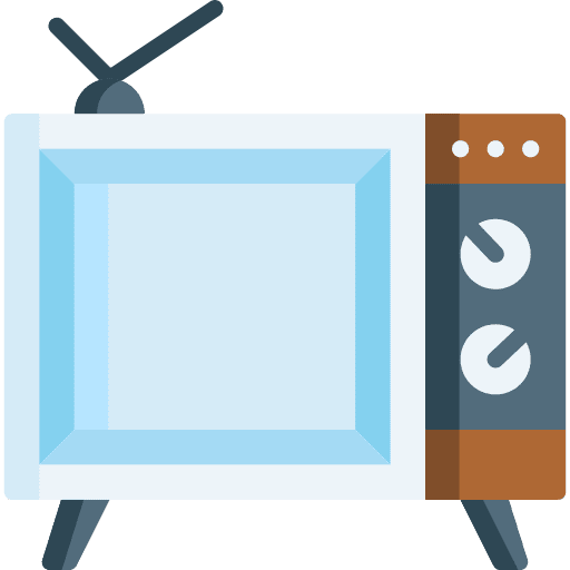 Television electronics screen television icon