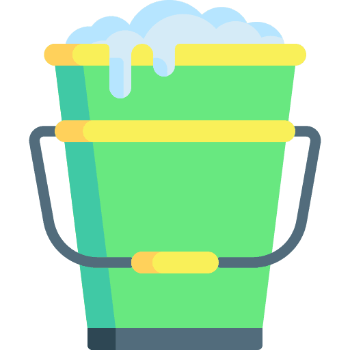 Water bucket construction and tools farm equipment icon