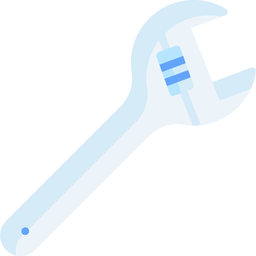 Wrench garage wrench construction and tools icon