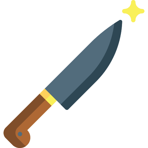 Knife blade sword knife icon