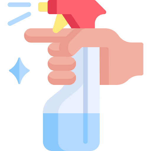 Cleaning spray hygiene healthcare and medical bottle icon