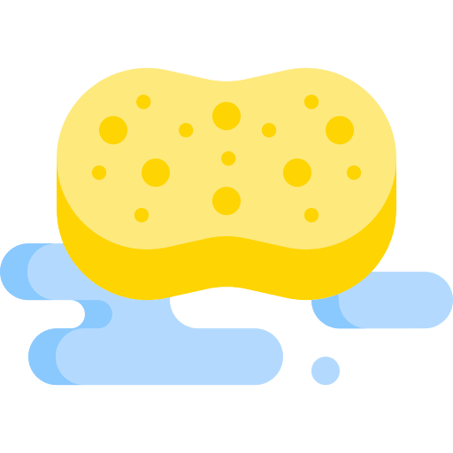 Sponge wellness washing hygiene icon