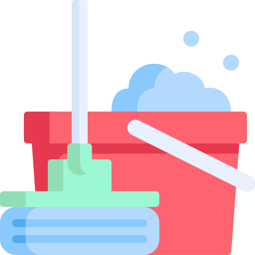 Cleaning tools furniture and household bucket mop icon Cleaning tools furniture and household bucket mop icon
