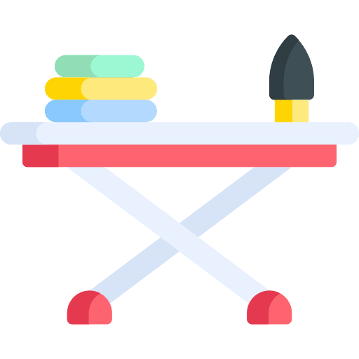 Ironing board furniture and household laundry ironing board icon Ironing board furniture and household laundry ironing board icon