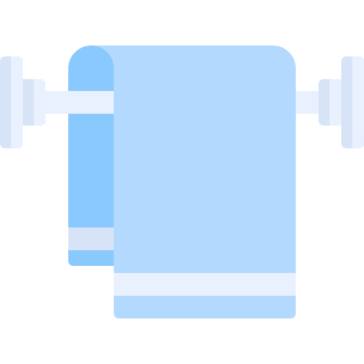 Towel rack furniture and household bath wellness icon Towel rack furniture and household bath wellness icon
