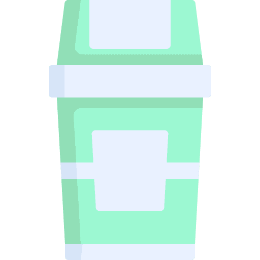 Trash bin ecology and environment garbage can icon Trash bin ecology and environment garbage can icon