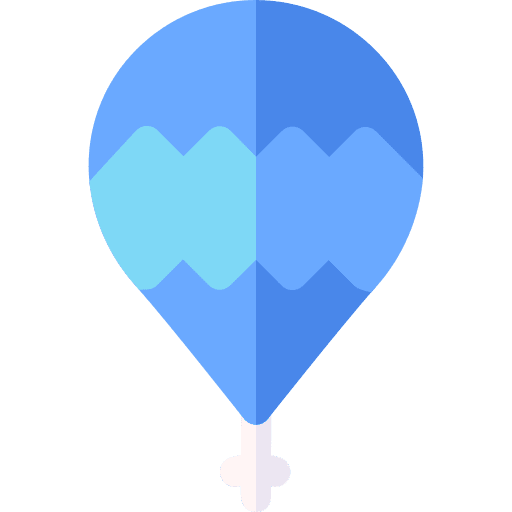 Balloon ornament birthday and party decoration icon