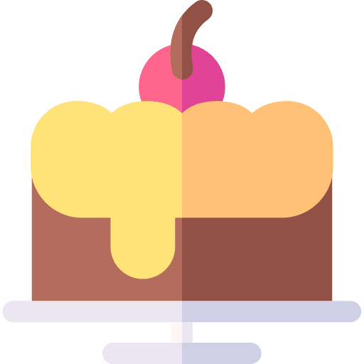 Cake pastry bakery cake icon