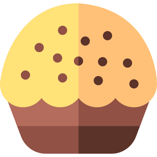 Cupcake dessert bakery food icon