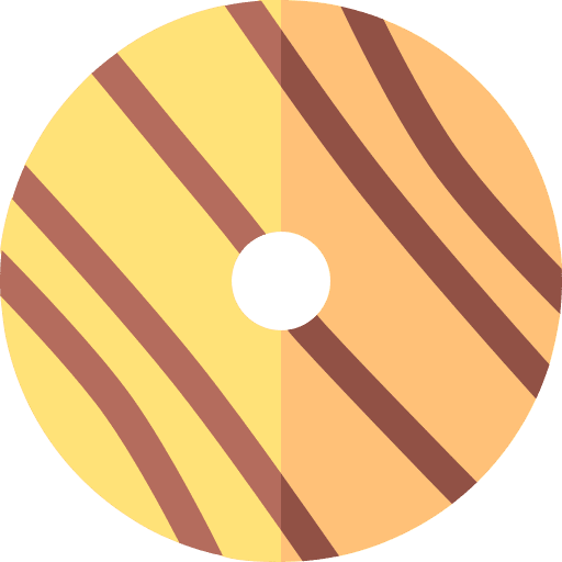 Donut sweet food and restaurant bakery icon