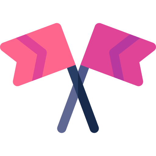Flag ornament decoration party icon