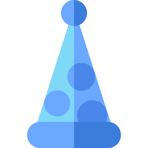 Party hat entertainment costume birthday and party icon